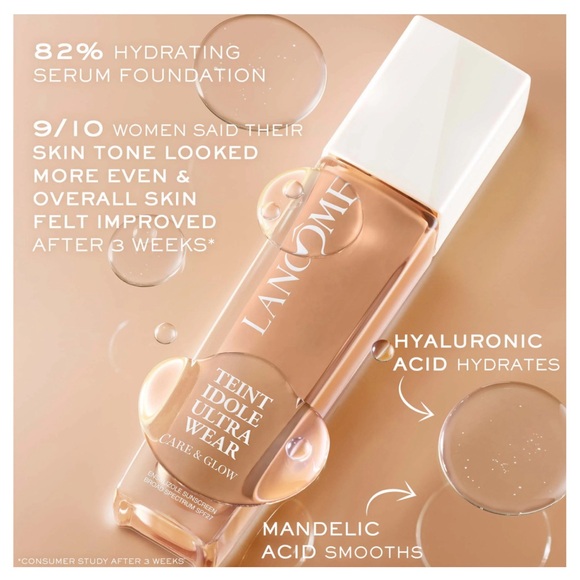 Lancôme Teint Idole Ultra Wear Care & Glow Foundation​- 310N - Picture 2 of 11